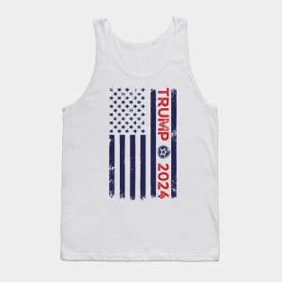 Trump 2024 American Flag Tank Top